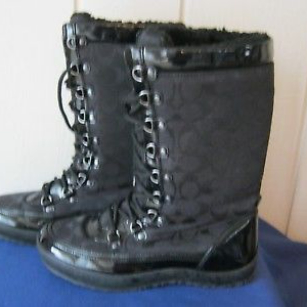 Authentic Coach Peggey Black Boots